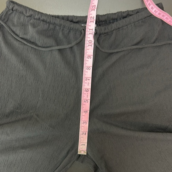 Portocruz Black Gauzy Stretch Drawstring Waist Wide Leg Cover Up Pants Beachy L - Picture 11 of 14